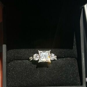 Zales White gold Lab grown Diamond Ring